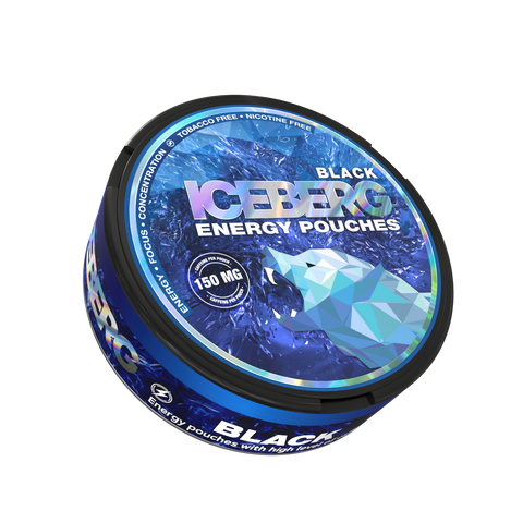 Iceberg Energy Pouches Black 150 mg